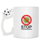 Кружка с футбольным мячиком