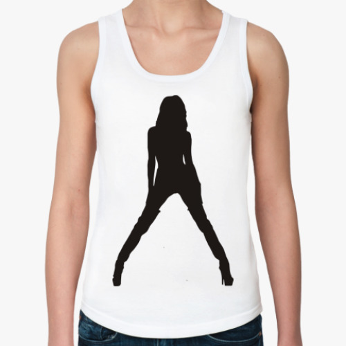 Женская майка с принтом Силуэт