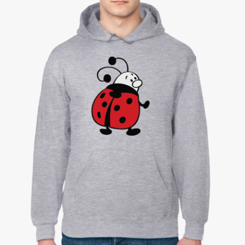 Толстовка худи с принтом Букашка