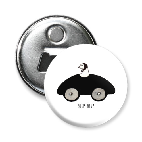 Магнит-открывашка с принтом Машинка