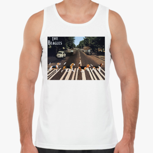Майка с принтом The Beagles (Бигли)