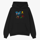 Толстовка худи оверсайз