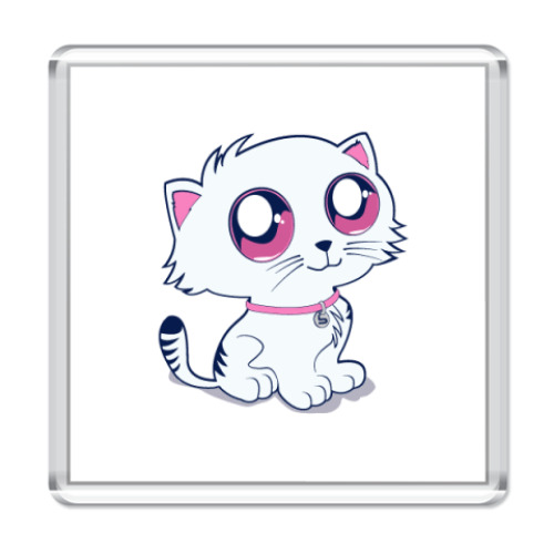Магнит ик с пуффыстой котей