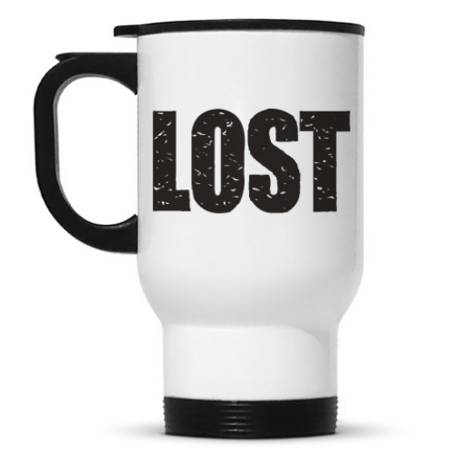 Кружка-термос с принтом Lost