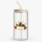 Банка с бамбуковой крышкой