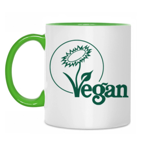 Кружка с принтом Vegan