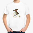 Такса Груша на велосипеде