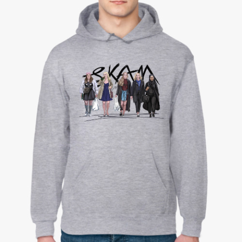 Толстовка худи с принтом Who run the world? Girls! SKAM