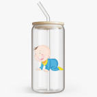 Банка с бамбуковой крышкой