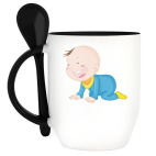 Кружка с ложкой