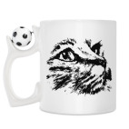 Кружка с футбольным мячиком