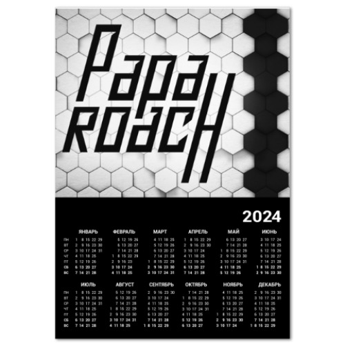Календарь Papa Roach