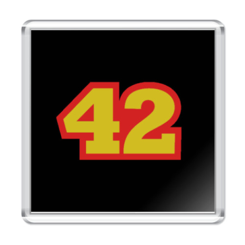 Магнит с принтом  'Don't panic'