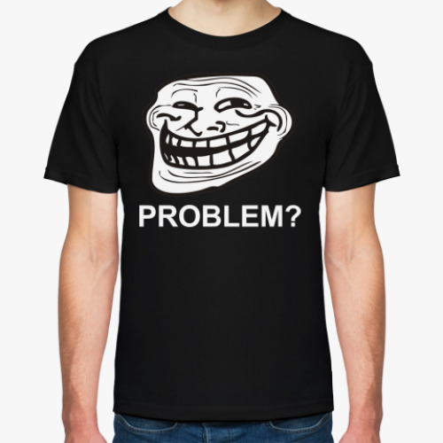 Футболка с принтом  TrollFace