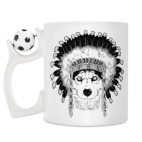 Кружка с футбольным мячиком