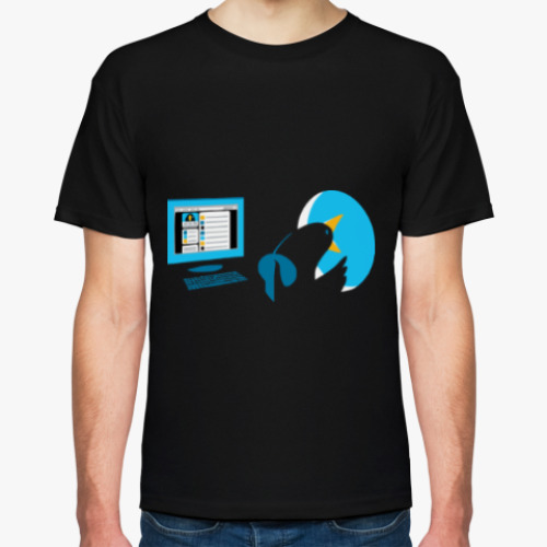 Футболка с принтом Retweet