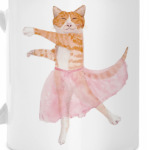 Балетный кот, акварель