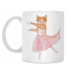 Балетный кот, акварель