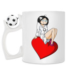 Кружка с футбольным мячиком