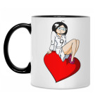 Кружка двухцветная