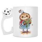 Кружка с футбольным мячиком