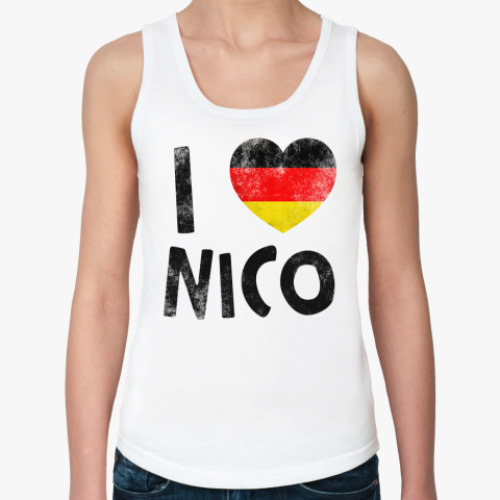 Женская майка  I LOVE NIKO