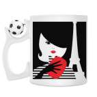 Кружка с футбольным мячиком