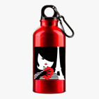 Металлическая бутылка 400 мл UV-DTF