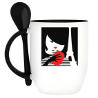 Кружка с ложкой