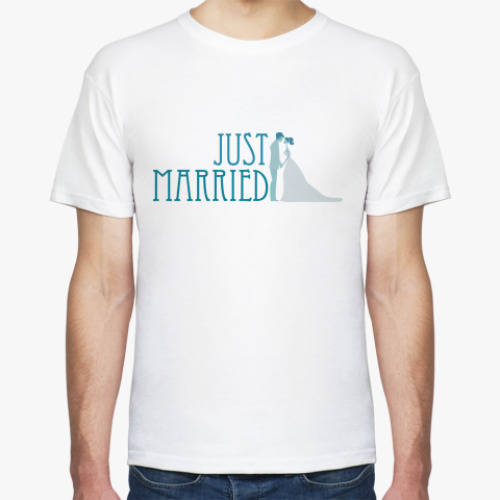 Футболка с принтом Just Married