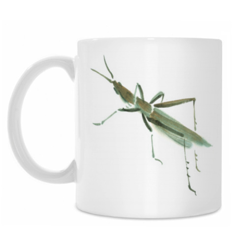 Кружка с принтом Кузнечик