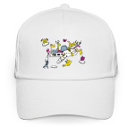 Кепка / бейсболка, белая (печать) Самолет