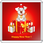 Новогодний символ 2018 года собака