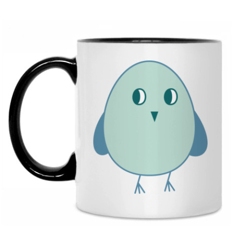 Кружка с принтом Птичка