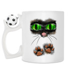 Кружка с футбольным мячиком