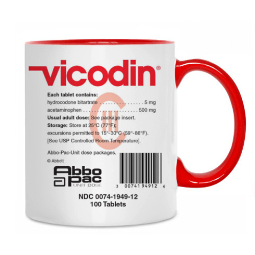 Кружка с принтом Vicodin