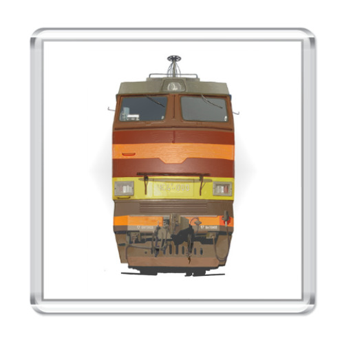 Магнит с принтом электровоз Теремок