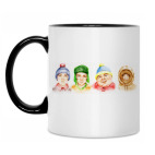 Кружка двухцветная