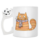 Кружка с футбольным мячиком