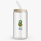 Банка с бамбуковой крышкой