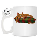 Кружка с футбольным мячиком