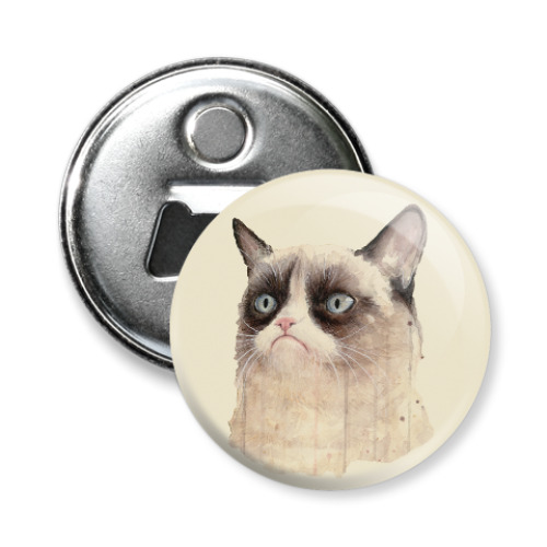 Магнит-открывашка Grumpy Cat / Сердитый Кот