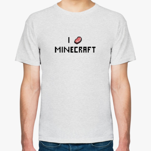 Футболка  I love Minecraft