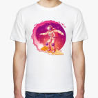 Космонавт серфер на волне