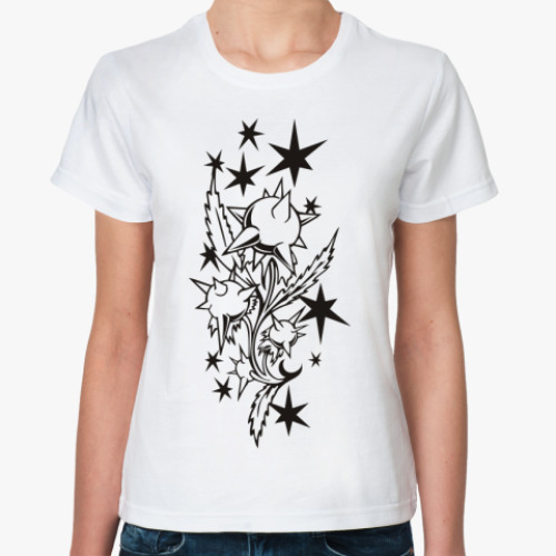 Классическая футболка с принтом ШИПЫ