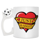 Кружка с футбольным мячиком