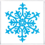 Узорная снежинка