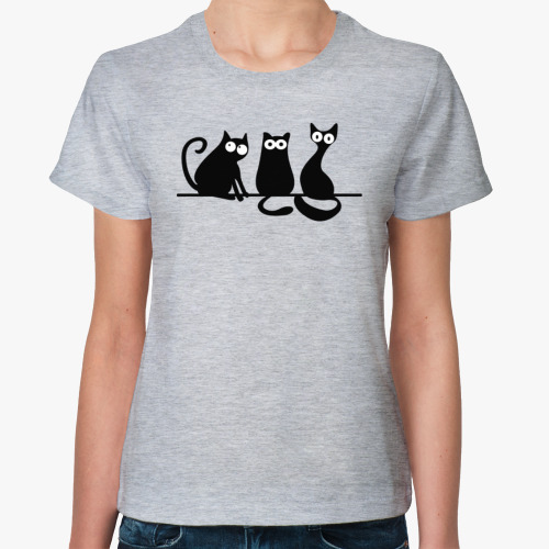Женская футболка Коты/кошки (cats)