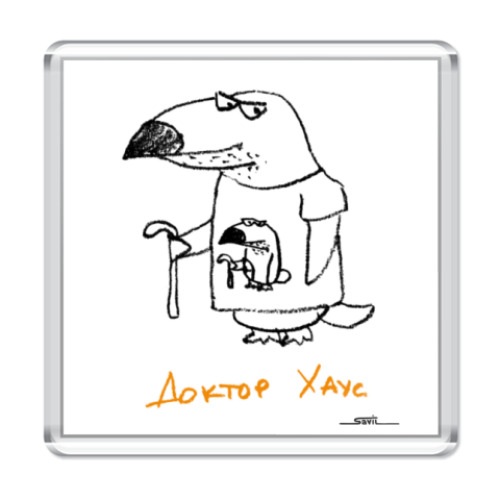 Магнит с принтом 'Туканохаус'