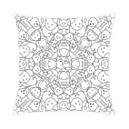 Подушка 35x35 см с цветной обратной стороной A bunch of kittens